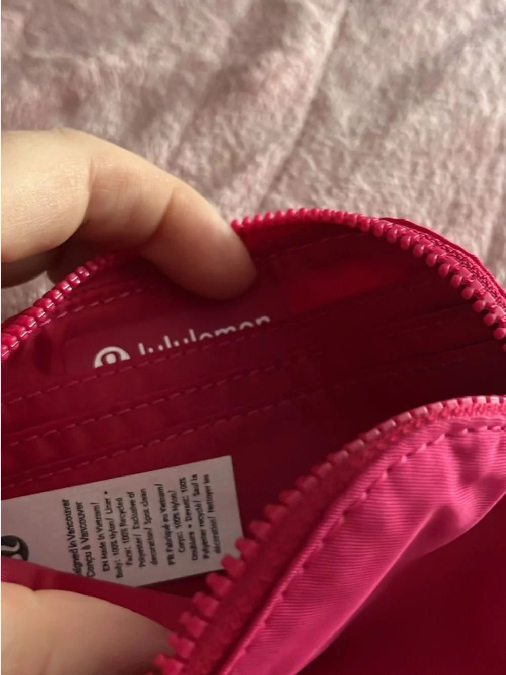 lululemon athletica Pink Key Pouch with PINK Crystal Strap